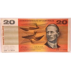 AUSTRALIA 1968 . TWENTY 20 DOLLAR BANKNOTE . PHILLIPS/RANDALL . STAR NOTE